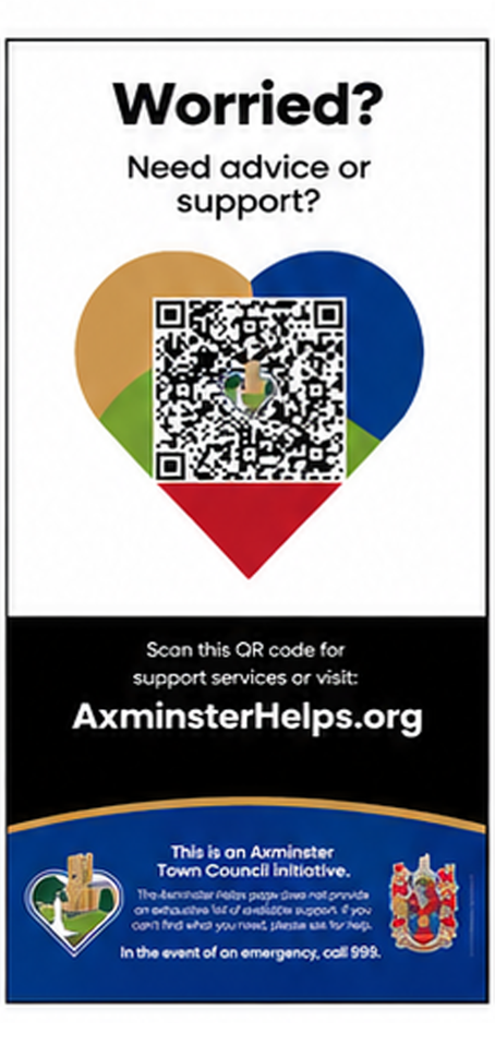Axminster Helps poster example
